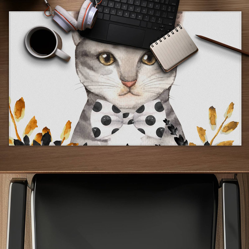 Chic cat - 14.00"x24.25" Desk mat