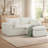 78.8"Cloud Modular Sectional Sofa With Ottoman, No Assembly Required-1541498301