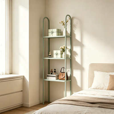 Green 3 Tier Metal Display Shelf