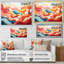 «Colorful Fantasy Mountain Landscape II», reproduction d'art murale abstraite-673099815-673099808