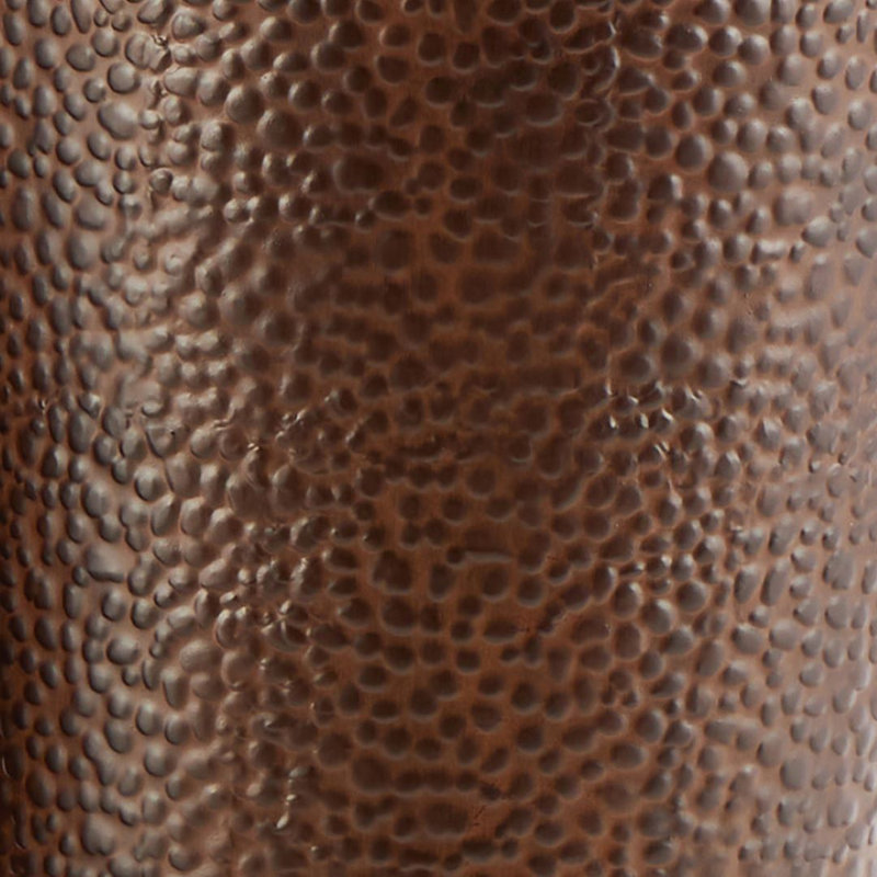 Ciotti Metal Trumpet Floor Vase, Brown