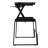  40 in. Black Height Adjustable Standing Desk with Floor Stand and Gas Spring Assist Keyboard Tray Platform