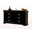 Commode moderne à finition noire-535237768