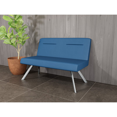Willow Lounge Reception Loveseat Steel Legs