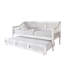Lit de jour simple en bois noir avec lit gigogne simple-69192148