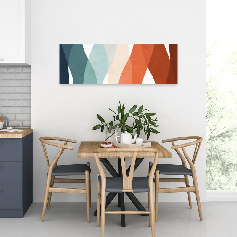 Art mural contemporain contemporain abstrait, H 36 po x l 12 po