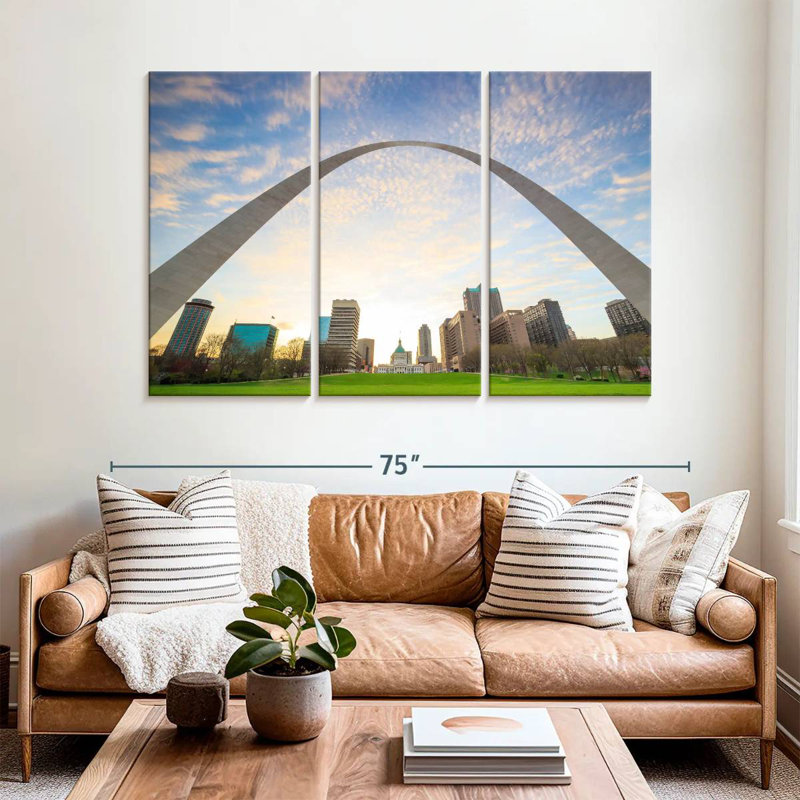 Rorry Under St. Louis Arch, 42" H x 65" W