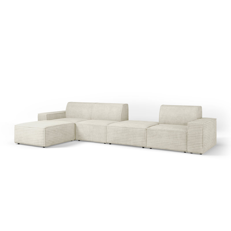 Matimila 6 Seater Corner Sofa , Ash Grey, Left Hand Facing