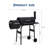 Portable Offset Smoker & Charcoal Grill Combo, 358 Sq In Barrel BBQ with Detachable Firebox, Side Shelf, Wheels for Camping, Patio