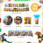 Zootopia Birthday Tableware,128Pcs Zootopia Party Tableware Set