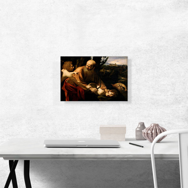 ARTCANVAS Sacrifice Of Isaac 1603 On Canvas by Caravaggio Painting ...
