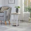 Table de bout contemporaine contemporaine avec tablette, table basse, table basse ronde, table basse moderne