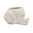 8.3X7x4.7" Decorative Sand And Cement Snail Planter With Textured Beige Finish