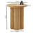 Round Blossom Pedestal Base End&Sidea Table-1589315420