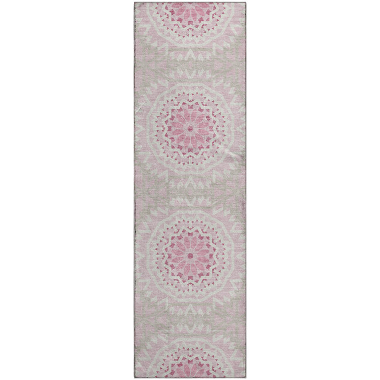 Premium Machine Washable Cerrito Pink Rug