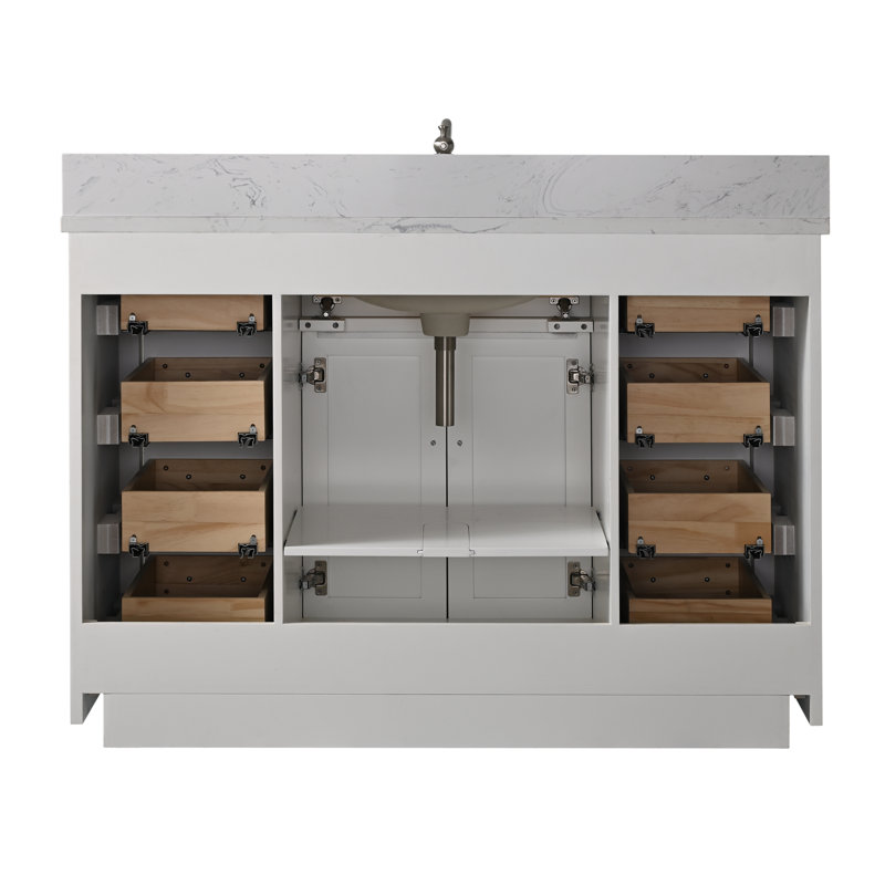Ensemble de meuble-lavabo simple 48 po Ingalls, Blanc