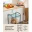 3-Tier Metal Rolling Cart On Wheels With Baskets, Lockable Utility Trolley With Handles For Kitchen Bathroom Closet, Storage With Removable Shelves, Black