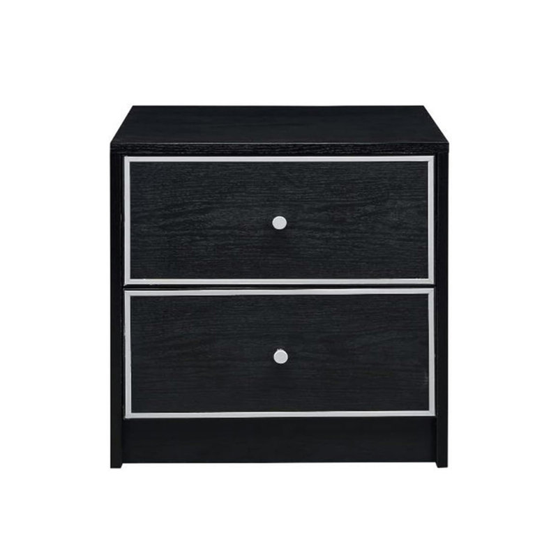 2 Storage Drawers Nightstand