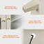 Kitchen Pantry Cabinet With Drawer And Glass Storage, Beige-132839905