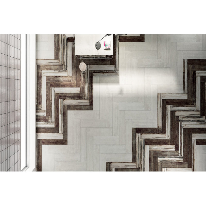 Carreau de porcelaine 12 po x 24 po, Ivoire