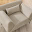 Ensemble de 2 chaises d'appoint en chenille de 44,88 po de largeur, convertibles en méridienne pour le salon, ensemble de 2-422618942