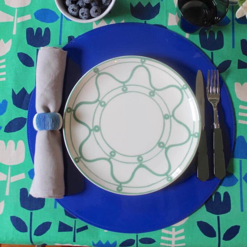 Patent Reversible Placemats - Green & Sage, Green/Sage