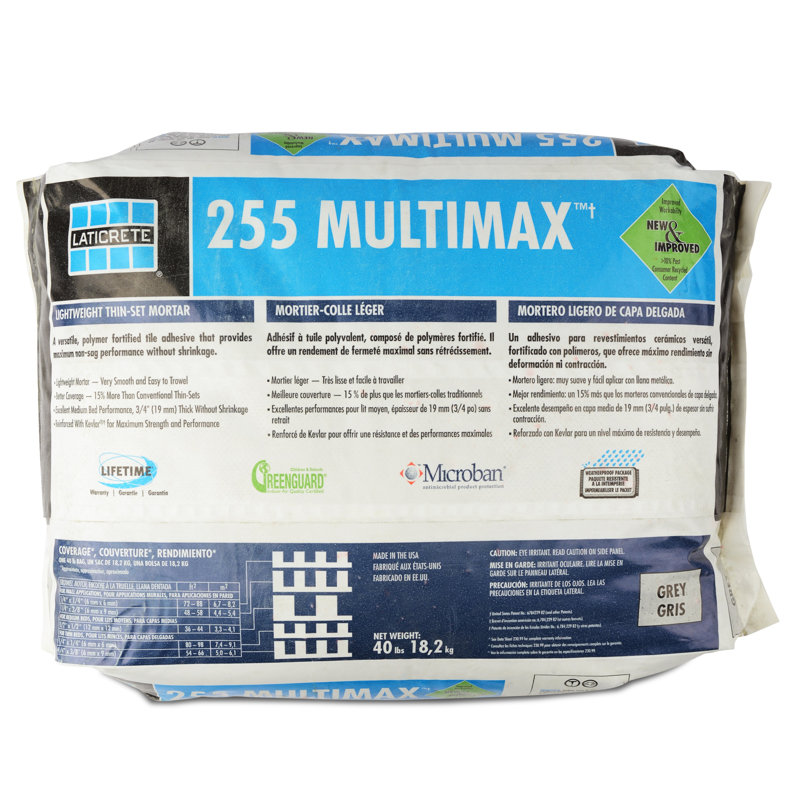 Multimax mortier multiusage 40 lb, Blanc
