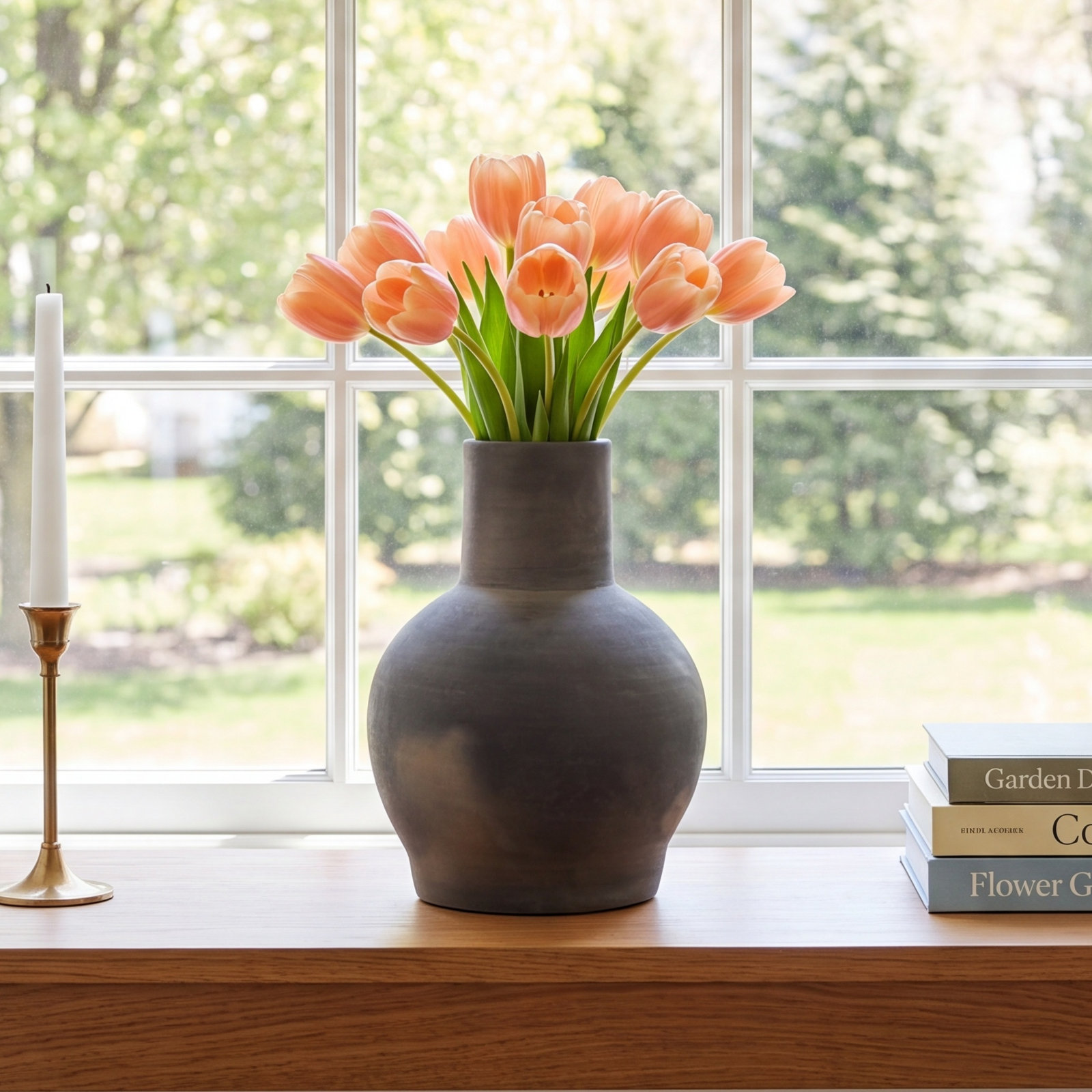 Joffrey 12.5'' Terracotta Table Vase