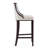 Fifth Avenue Traditional Vegan Leather Upholstered Beech Wood Bar Stool in Pearl White-53598449-28260509