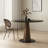 Dark Walnut Round Rock plate Solid wood base plate wax wood table legs Dining table-2093194167