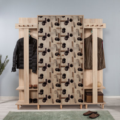 Arbre d'entrée avec rangement pour chaussures Huntingdon