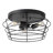3-Light Bulbs Modern Black Metal Iron Ceiling Light with UL Certification Flush Mounting Light