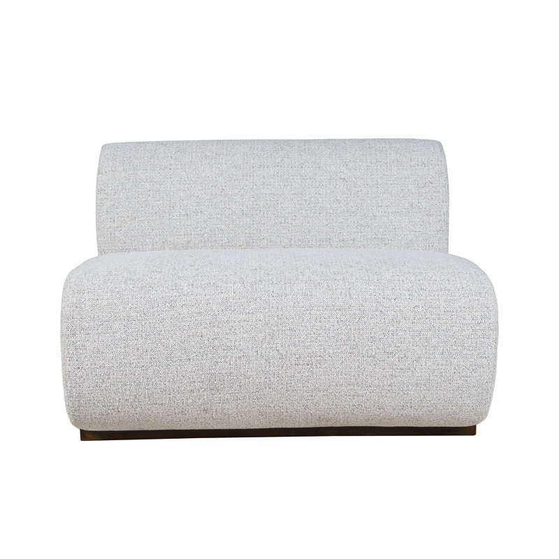 Banc modulaire rembourré à deux places Housley