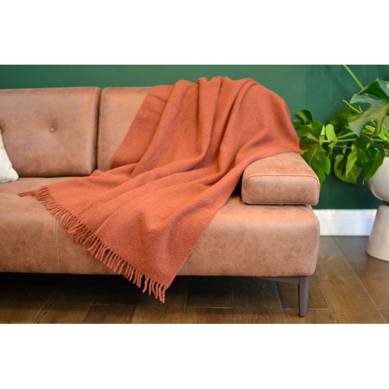 Rossana Throw Blanket, Brick Orange