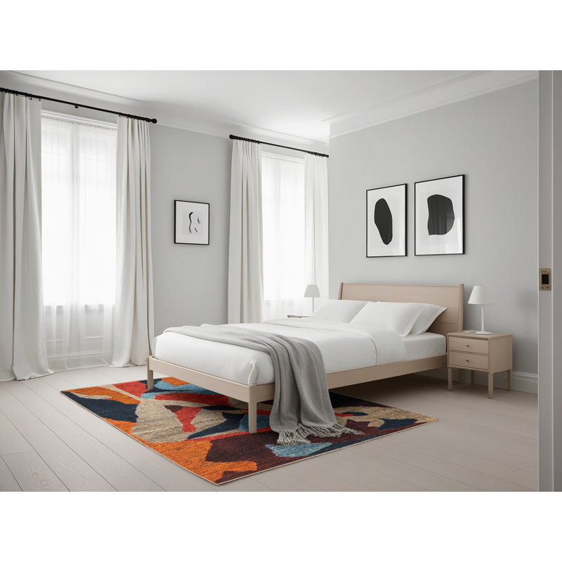 Tapis abstrait moderne 1843, Rectangle 5 pi x 7 pi