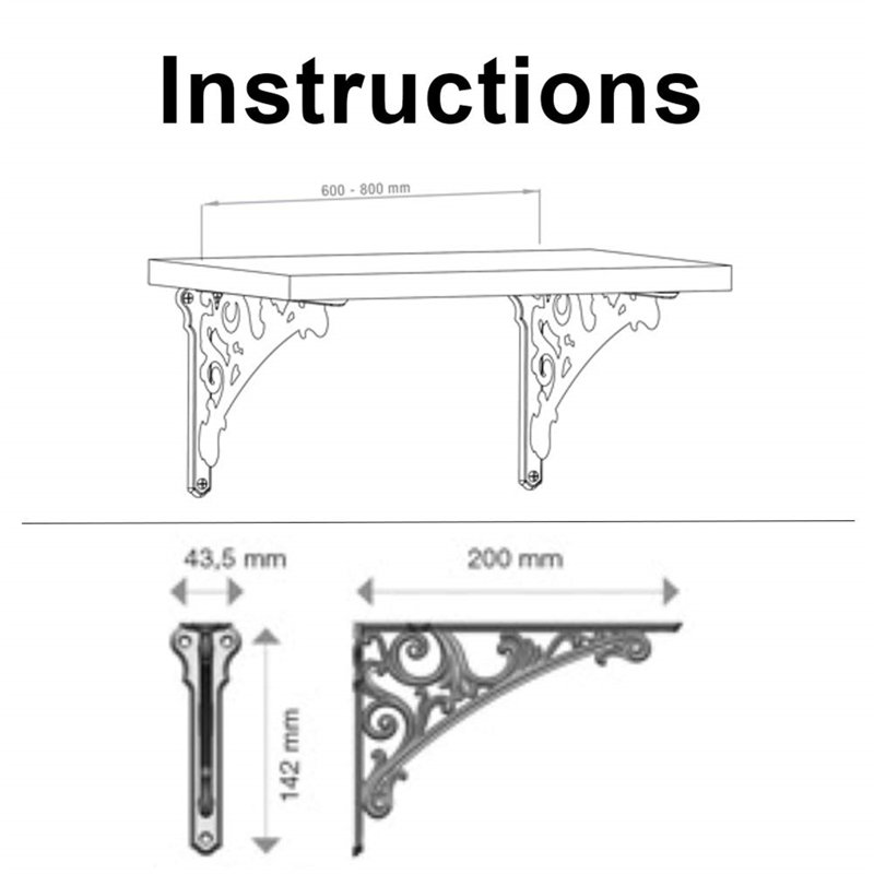 Supports pour tablettes Abish, Blanc