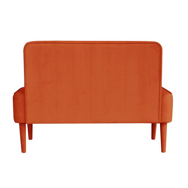 Pastel Upholstered Bench, Orange
