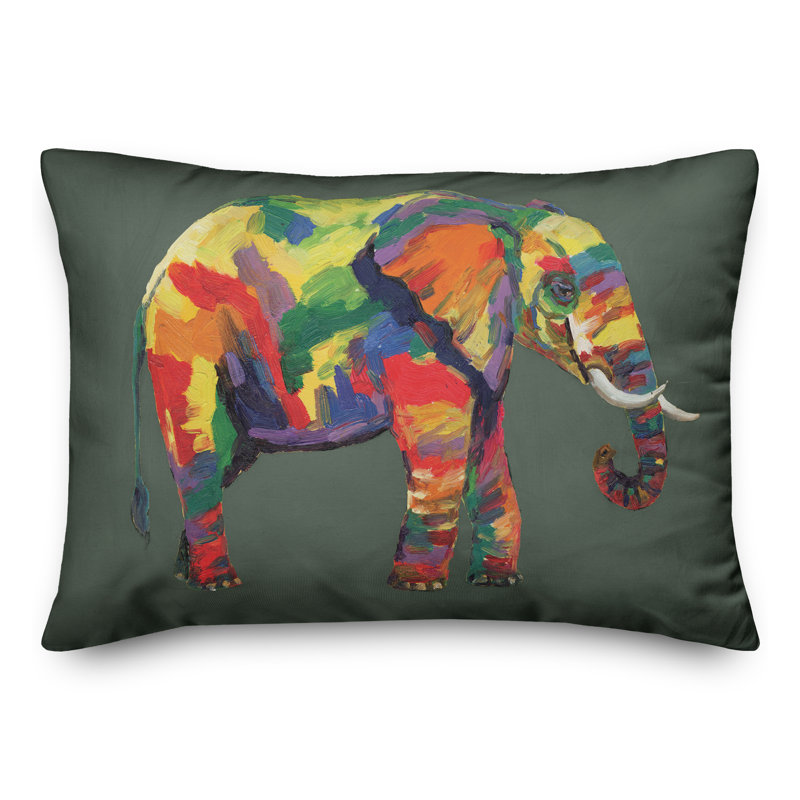 Outdoor Reversible Throw Pillow, Dark Gray