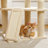 Multi-Level Cat Climbing Tower With Cat Condo, Cat Tree With Scratching Board-1514182590