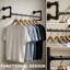 109cm Wall Mounted Metal Clothes Hanging Rail