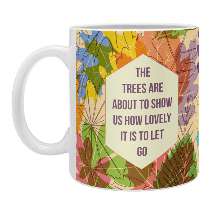 Grande tasse à café en céramique fimbis automne trees