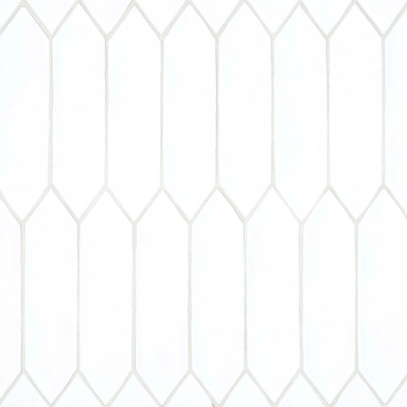 Reine 3" x 12" Ceramic Tile, Matte White