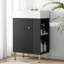 Meuble-lavabo simple 21,6 po avec lavabo simple en céramique et rangement à droite