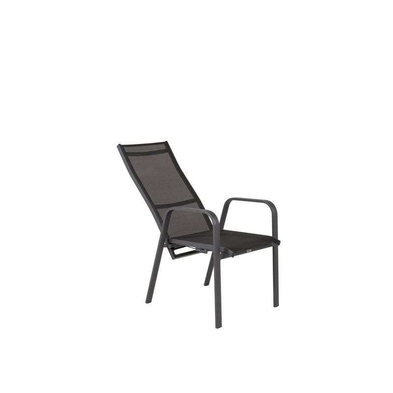 Rampzipoor Stacking Patio Dining Armchair with Cushion