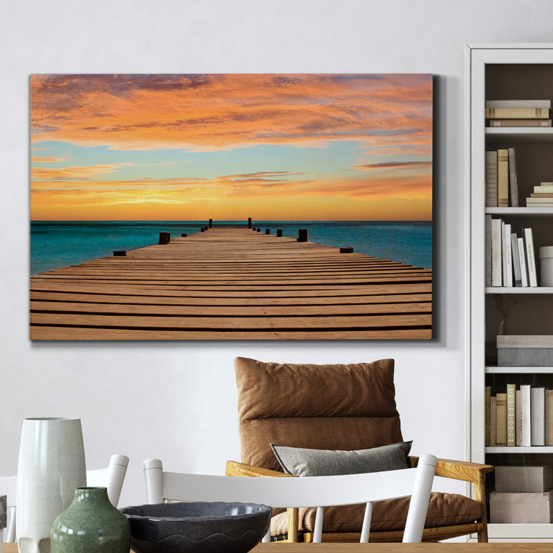 Aruba Sundown - impression sur toile tendue, H 27 po x l 18 po x P 1 po