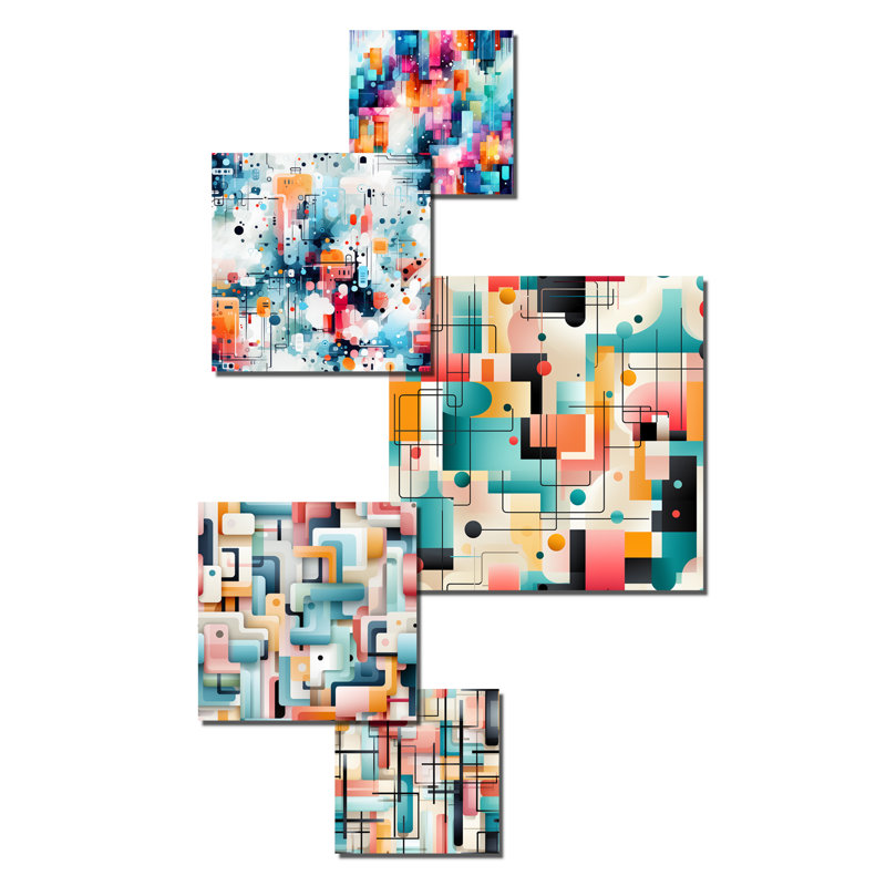 Daeonna - Geometric Wall Art Set Of 5