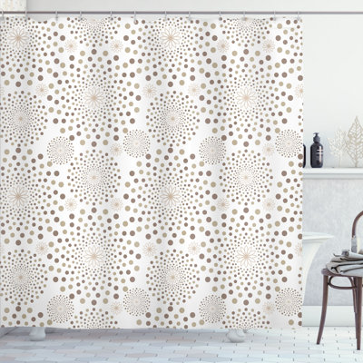 Geometric Shower Curtain with Hooks Included