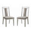 Ensemble de 2 chaises d'appoint rembourrées