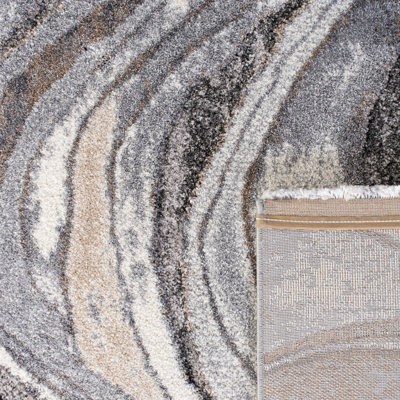 Makenna Abstract Gray/Beige/Brown Area Rug