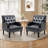 28.5" W Faux Leather Armchair-77636344